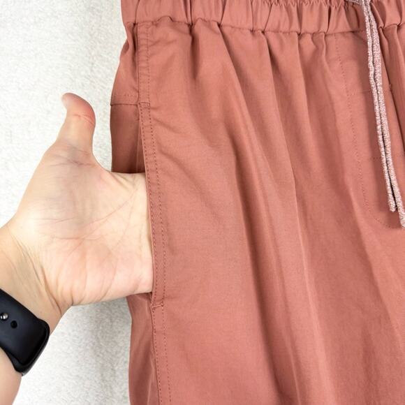 SWEATY BETTY Blake High-Rise Twill Trousers Pull On Athleisure Gym Drawstring L - Picture 7 of 15